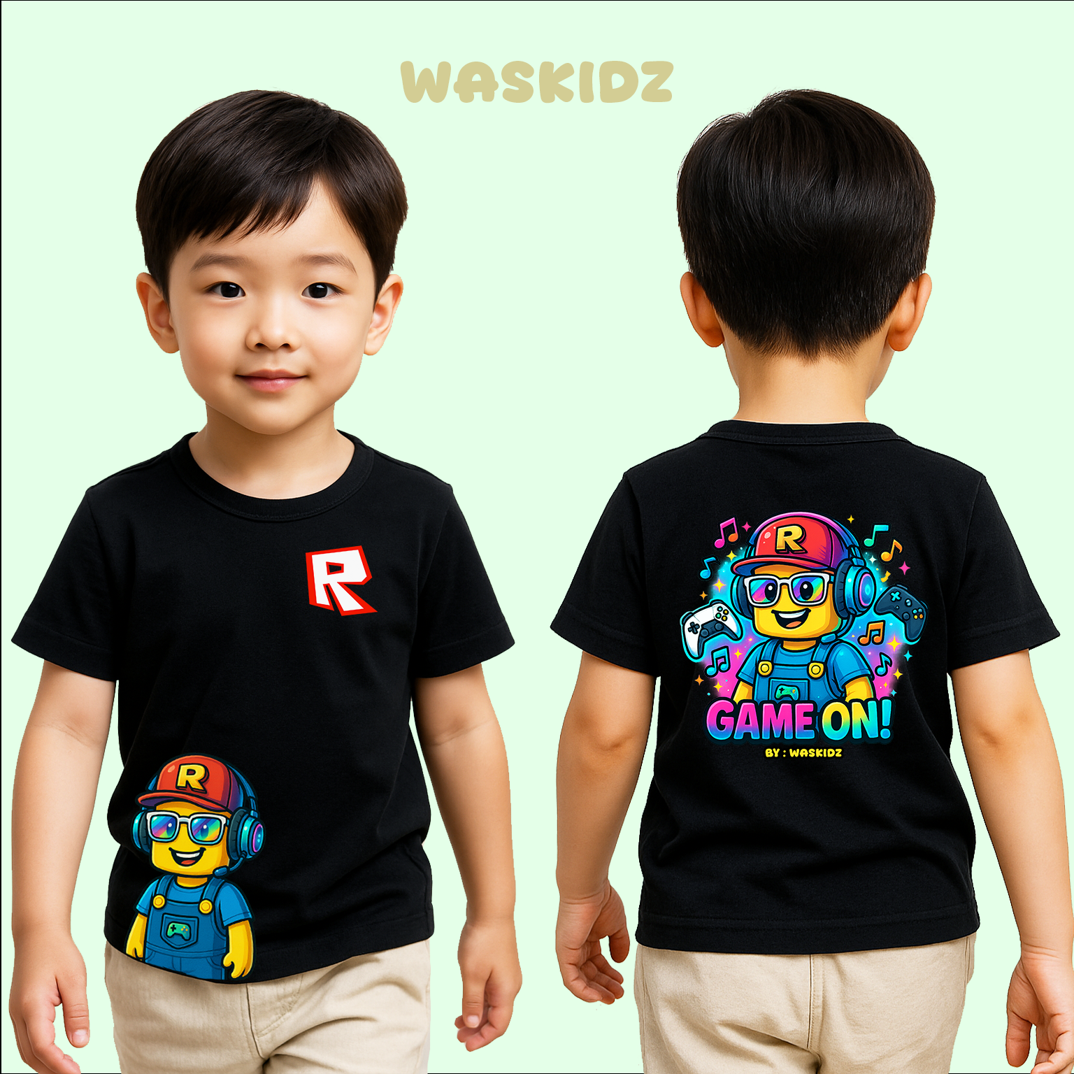 Kaos Custom Untuk Anak-Anak Bahan Lembut 100% Katun 24s